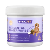 HICC Pet Dental Finger Wipes for Dogs & Cats Peanut Butter