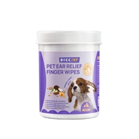 HICC Pet Ear Relief Finger Wipes for Dogs & Cats Manuka Honey