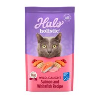 Halo Holistic Wild-Caught Salmon & Whitefish Recipe Complete Digestive Health Adult Dry Cat Food