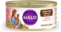 Halo Salmon Recipe Pate Grain-Free Indoor Cat Canned Cat Food