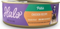 Halo Wet Cat Food Pate Grain-Free Chicken Recipe