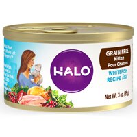 Halo Whitefish Recipe Pate Grain-Free Canned Kitten Food