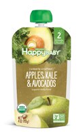 Happy Baby Clearly Crafted Stage 2 Organic Baby Food Apples Kale & Avocados - 4 oz