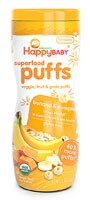 Happy Baby Organic Superfood Puffs Bananas & Pumpkin - Baby Finger Food