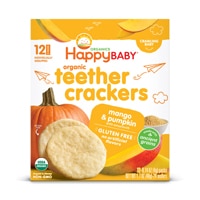 Happy Baby Organic Teethers Crackers Mango & Pumpkin - Crawling Baby