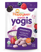 Happy Baby Organic Yogis Mixed Berry Snack - Crawling Baby