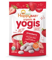 Happy Baby Organic Yogis Strawberry Snack - Crawling Baby