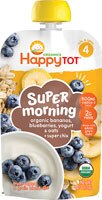 Happy Tot Organic Super Morning Bananas Blueberries Yogurt & Oats + Super Chia - Stage 4 Pouch