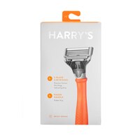 Harry's Razors for Men - Men's Razor Set with 5 Razor Blade Refills, Travel  Blade Cover, 2 oz Shave Gel (Ember) Bright Orange