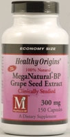 603573579173 - Healthy Origins  Mega Natural®-BP Grape Seed Extract -- 300 mg - 150 Veggie Caps
