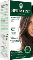Herbatint Permanent Haircolor Gel 5C Light Ash Chestnut