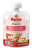 Holle Organic Yogurt Baby Food 8+ Months Apple Banana & Berries