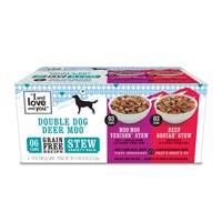 I and Love and You Double Dog Deer Moo Wet Dog Food Variety Pack Beef & Venison