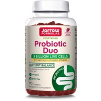 Jarrow Formulas Digestive Probiotic Duo Gummies Raspberry Flavor