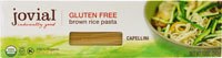 Jovial Organic Brown Rice Pasta Gluten Free Capellini - 12 oz