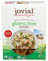 Jovial Gluten Free Brown Rice Pasta Farfalle