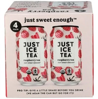 Just Ice Tea Organic Just Sweet Enough Tea Raspberry