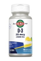 021245493150 - KAL  D-3 Immune System Support   Lemon Meringue -- 25 mcg - 100 MicroTab