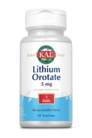 021245380382 - KAL  Lithium Orotate -- 5 mg - 60 VegCaps