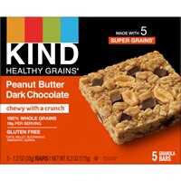 KIND Gluten Free Healthy Grains Oat Granola Bars Peanut Butter Dark Chocolate