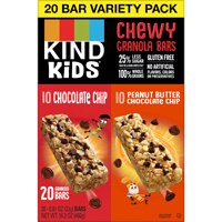 KIND Gluten Free Kid Granola Oat Bars Peanut Butter Chocolate Chip & Chocolate Chip