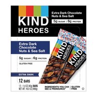 KIND Heroes Extra Dark Chocolate Nuts & Sea Salt Bars
