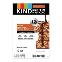KIND Protein Max Gluten Free Bars Crispy Chocolate Peanut Butter