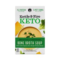 Kettle & Fire Keto Bone Broth Soup Broccoli Cheddar