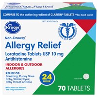 Kroger 24 Hour Non-Drowsy Indoor & Outdoor Allergy Relief Tablets