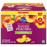 Kroger Canned Yellow Cling Sliced Peaches Big Deal