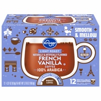 Kroger French Vanilla Light Roast Coffee Pods