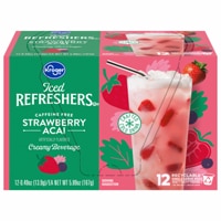 Kroger Iced Refreshers Pods Strawberry Acai