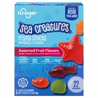 Kroger Sea Creatures Fruity Snacks Assorted Fruit