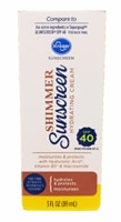 Kroger Shimmer Hydrating Sunscreen Cream SPF 40