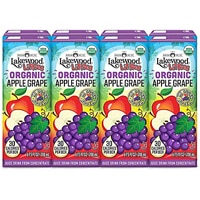 Lakewood Littles Organic Juice Boxes Apple Grape