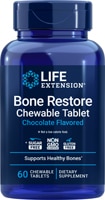 Life Extension Bone Restore Calcium Supplement Sugar Free Chocolate