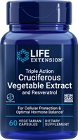 Life Extension Triple Action Cruciferous Vegetable Extract With Resveratrol
