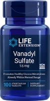 737870213109 - Life Extension  Vanadyl Sulfate -- 7.5 mg - 100 Vegetarian Tablets