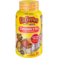 L'il Critters Kids Calcium + D3 Bone Support Fun Swirled