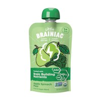 Little Brainiac Stage 3 Organic Baby Food Apple Spinach Pear Puree