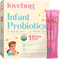LoveBug Probiotics Tiny Tummies For Babies 0 -6 Mo