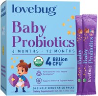 LoveBug Probiotics Tiny Tummies For Babies 6 -12 Mo