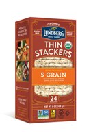 Lundberg Organic Thin Stackers Puffed Grain Cakes 5 Grain
