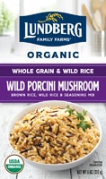 Lundberg Organic Whole Grain Rice & Seasoning Mix Wild Porcini Mushroom