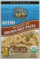Lundberg Organic Brown Rice Pasta Rotini - 10 oz