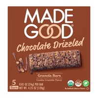 MadeGood Organic Chocolate Drizzled Granola Bars Cookie Crumble
