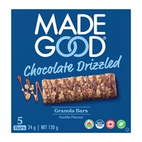MadeGood Organic Chocolate Drizzled Granola Bars Vanilla Chocolate
