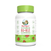MaryRuth's Organics Vitamin D3 + B12 Gummies Strawberry