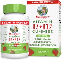 MaryRuth's Organics Vitamin D3+B12 Gummies Strawberry