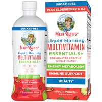 MaryRuth's Liquid Morning Multivitamin Essentials+ For The Whole Family Fruit Punch